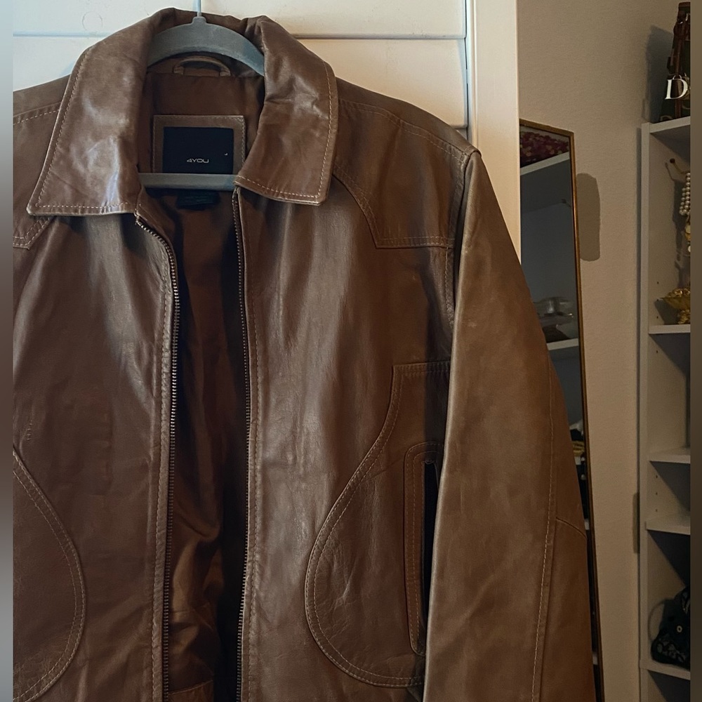 American Vintage Brown Bomber Jacket - Picture 2 of 2